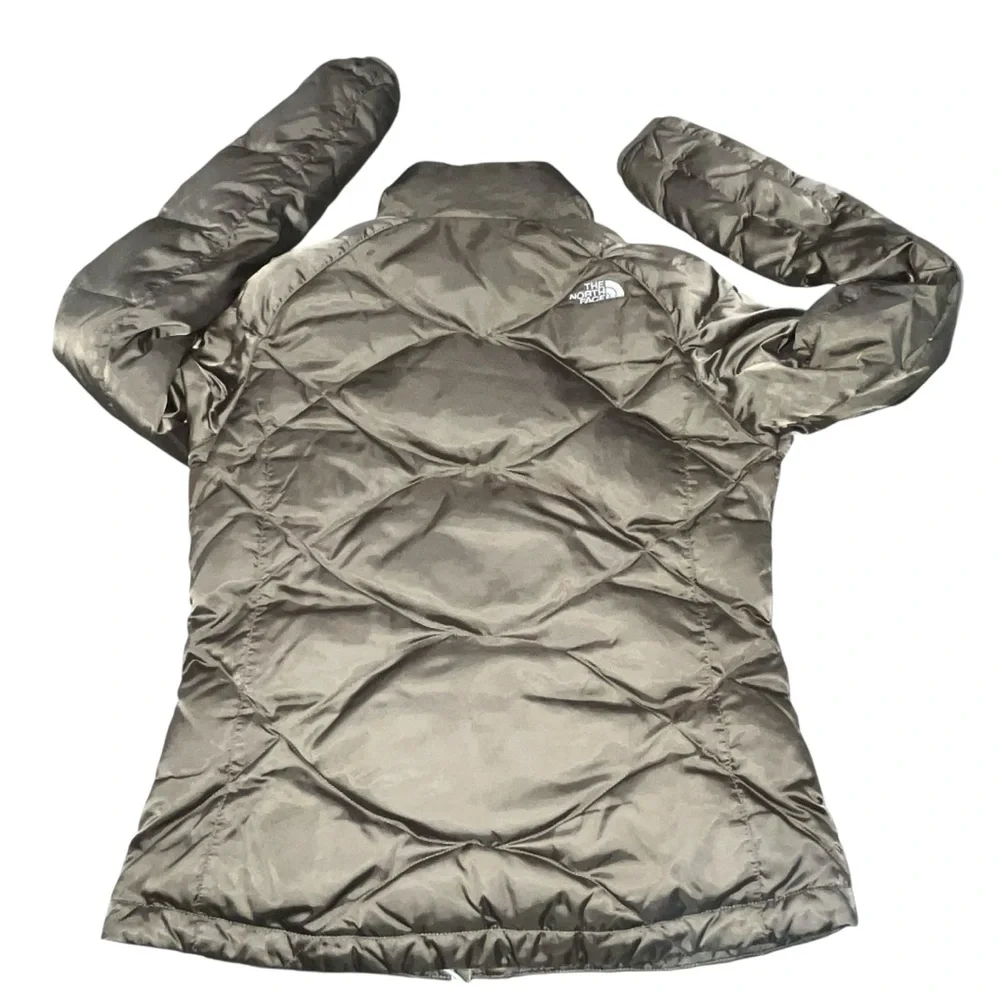 The North Face 550 Bronze Satin Down Puffer Jacket Coat Women’s size Small - Picture 5 of 14